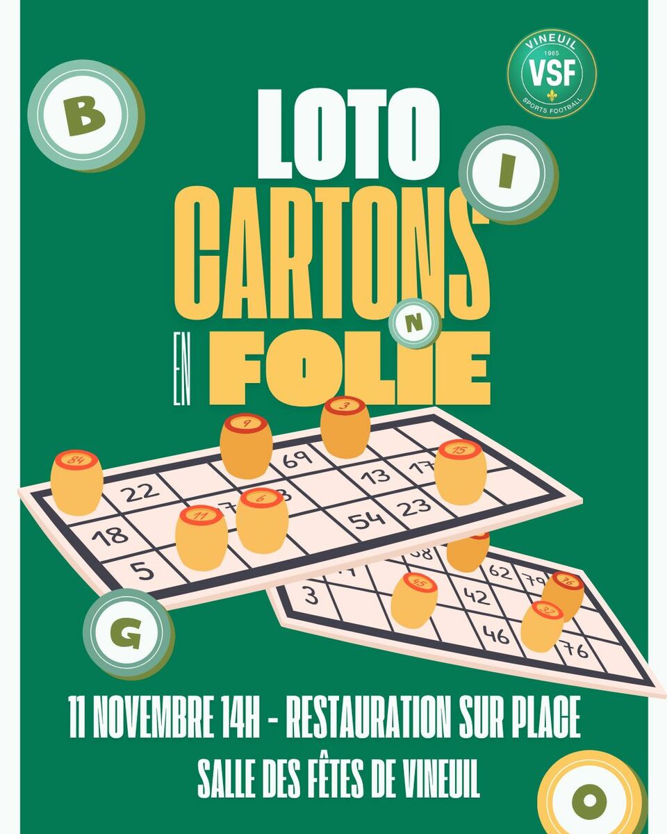 Loto du VSF : 11 Novembre dès 14h00
