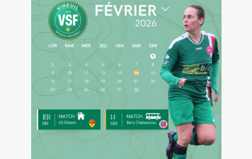 Calendrier Février R1 féminines