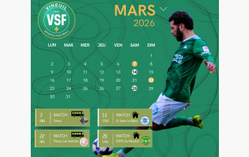 Calendrier Mars R1 masculine